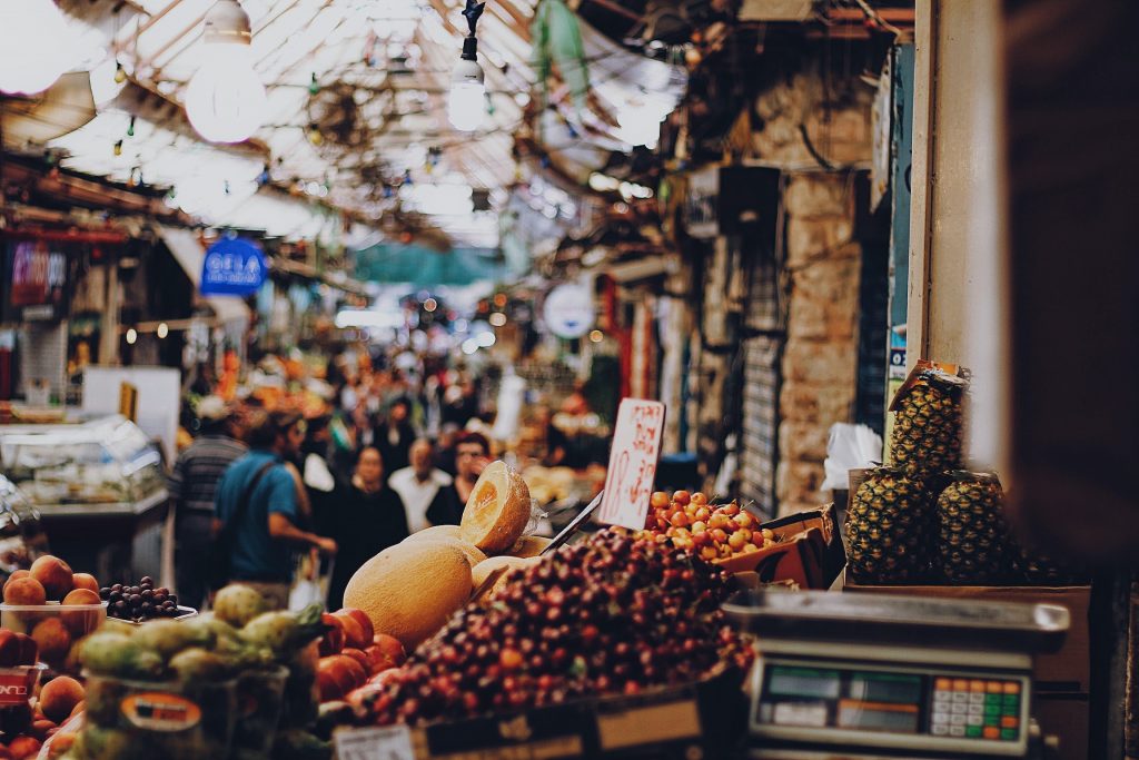 Street markets in Israel